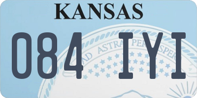 KS license plate 084IYI