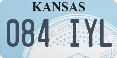 KS license plate 084IYL