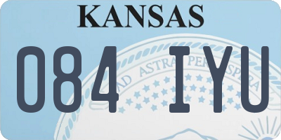 KS license plate 084IYU