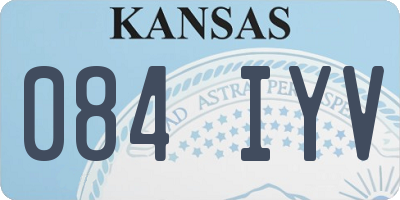 KS license plate 084IYV