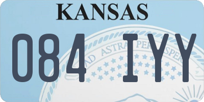 KS license plate 084IYY