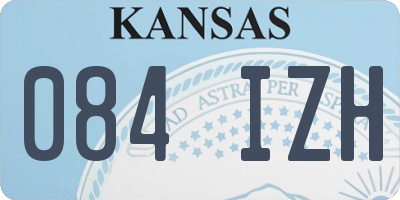 KS license plate 084IZH