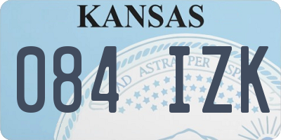 KS license plate 084IZK