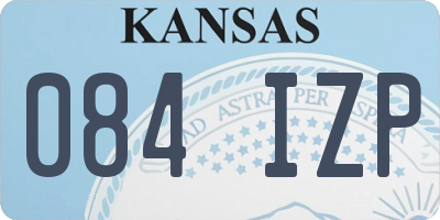 KS license plate 084IZP