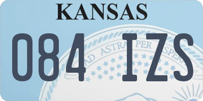 KS license plate 084IZS