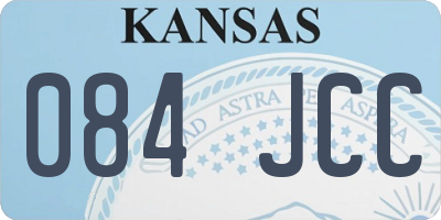 KS license plate 084JCC