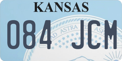 KS license plate 084JCM