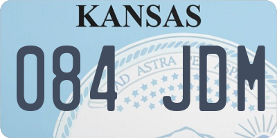 KS license plate 084JDM