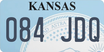 KS license plate 084JDQ