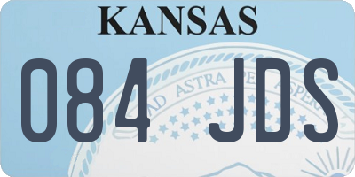 KS license plate 084JDS
