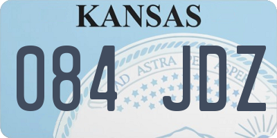 KS license plate 084JDZ