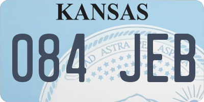 KS license plate 084JEB