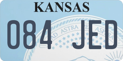 KS license plate 084JED