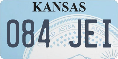 KS license plate 084JEI