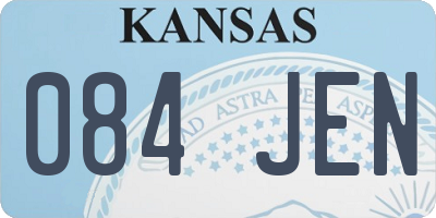 KS license plate 084JEN