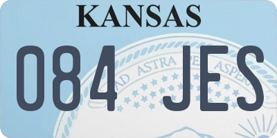 KS license plate 084JES