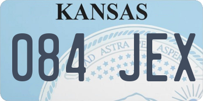 KS license plate 084JEX