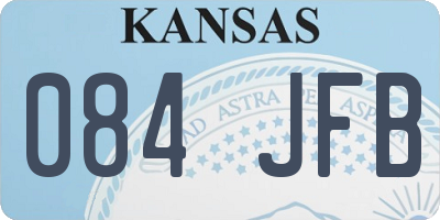 KS license plate 084JFB
