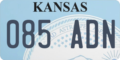 KS license plate 085ADN