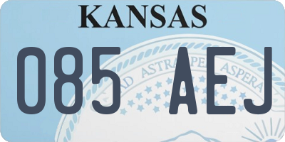 KS license plate 085AEJ