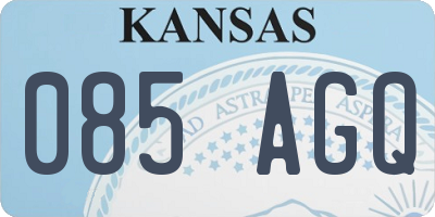 KS license plate 085AGQ
