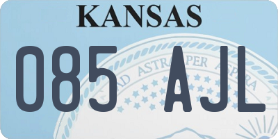 KS license plate 085AJL