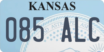 KS license plate 085ALC