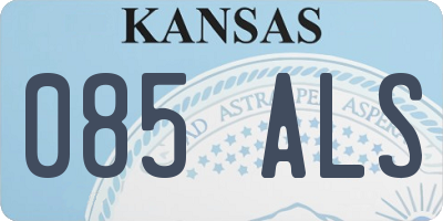 KS license plate 085ALS