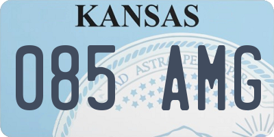 KS license plate 085AMG