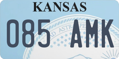 KS license plate 085AMK