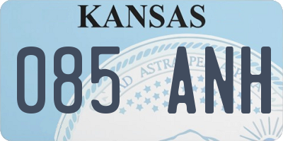 KS license plate 085ANH
