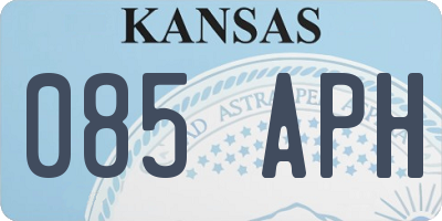 KS license plate 085APH