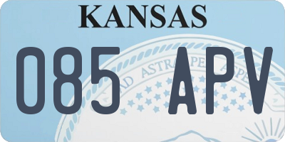 KS license plate 085APV