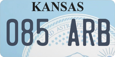 KS license plate 085ARB