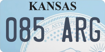 KS license plate 085ARG