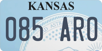 KS license plate 085ARO