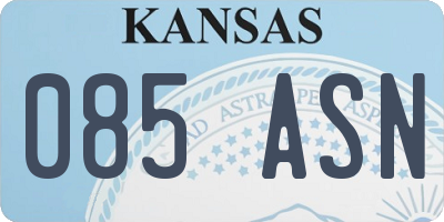 KS license plate 085ASN