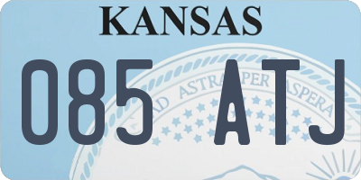 KS license plate 085ATJ