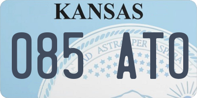 KS license plate 085ATO