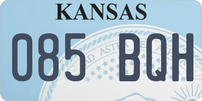 KS license plate 085BQH