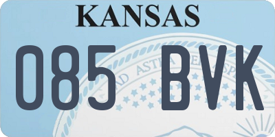 KS license plate 085BVK