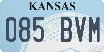 KS license plate 085BVM