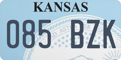 KS license plate 085BZK