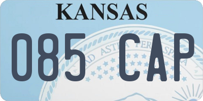 KS license plate 085CAP