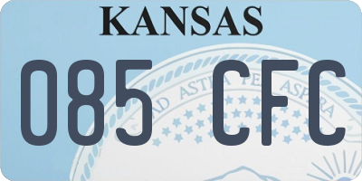 KS license plate 085CFC