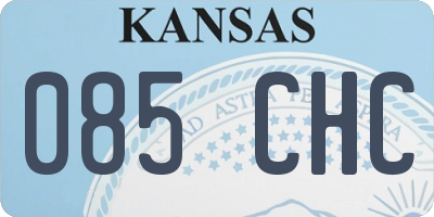 KS license plate 085CHC