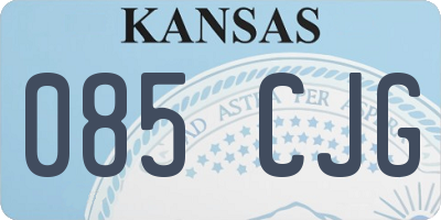 KS license plate 085CJG