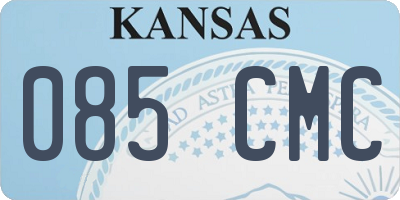 KS license plate 085CMC