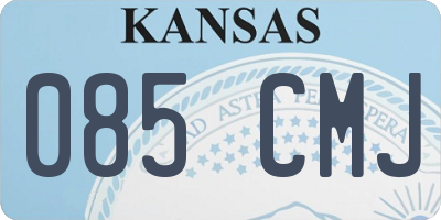 KS license plate 085CMJ