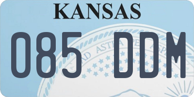 KS license plate 085DDM
